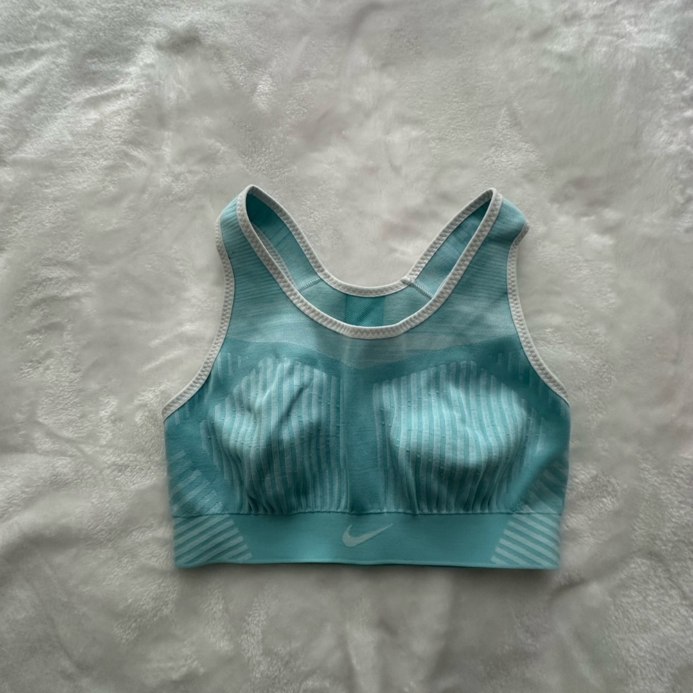 Nike Blue Sports Bra with Racerback and Medium Support